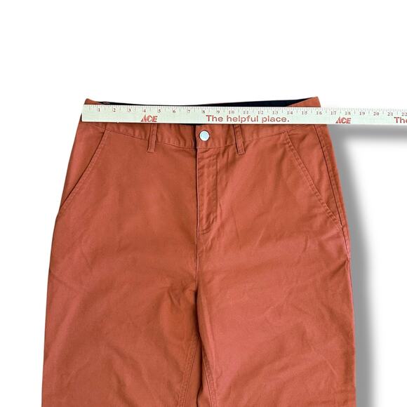 Backcountry Women’s Pants Rust Orange Straight Leg Cotton Blend Size 12 - Picture 4 of 9